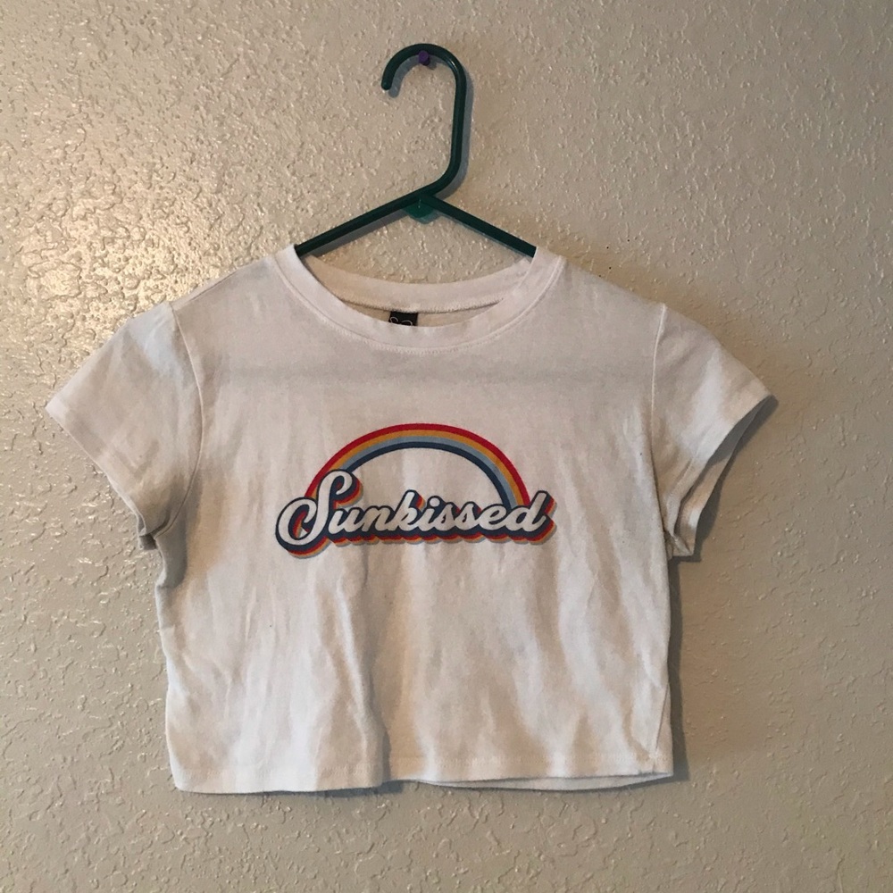 White Windsor crop top